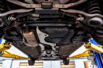 Damaged and corroded underbody