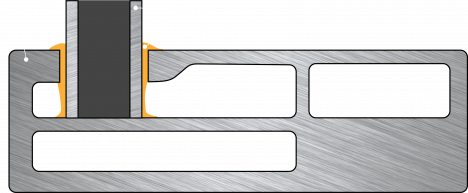 Protection of a cavity in an aluminum extrusion
