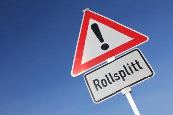 Steinschlag durch z.B. Rollsplitt